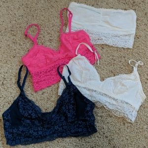 Four bralettes from AF Gilly Hicks